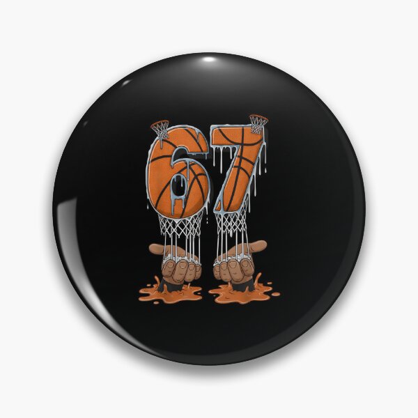 Item preview, Basketball Field Drip Basketball 67 Six Seven designed and sold by ChestOutLoud.