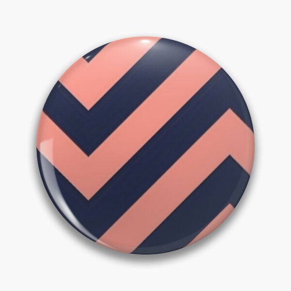 Item preview, Navy Peach Chevron Stripe designed and sold by Licorice Moon.