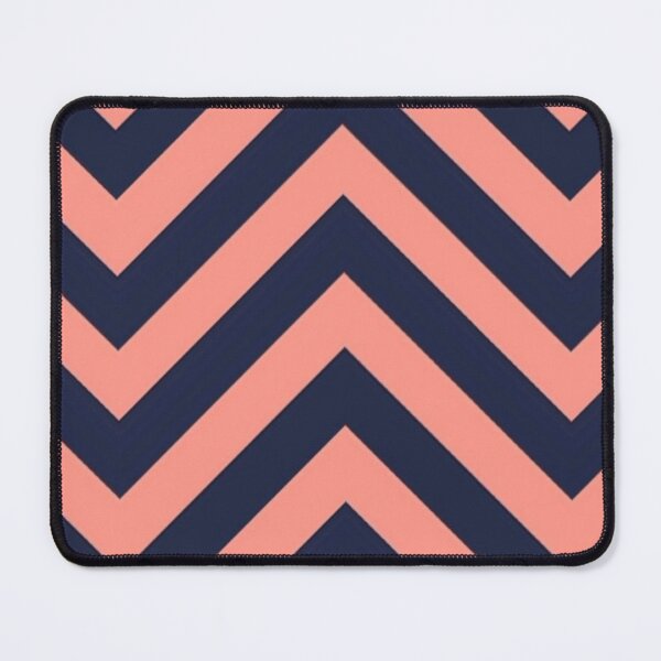 Item preview, Navy Peach Chevron Stripe designed and sold by Licorice Moon.