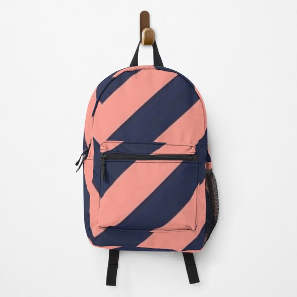 Item preview, Navy Peach Chevron Stripe designed and sold by Licorice Moon.