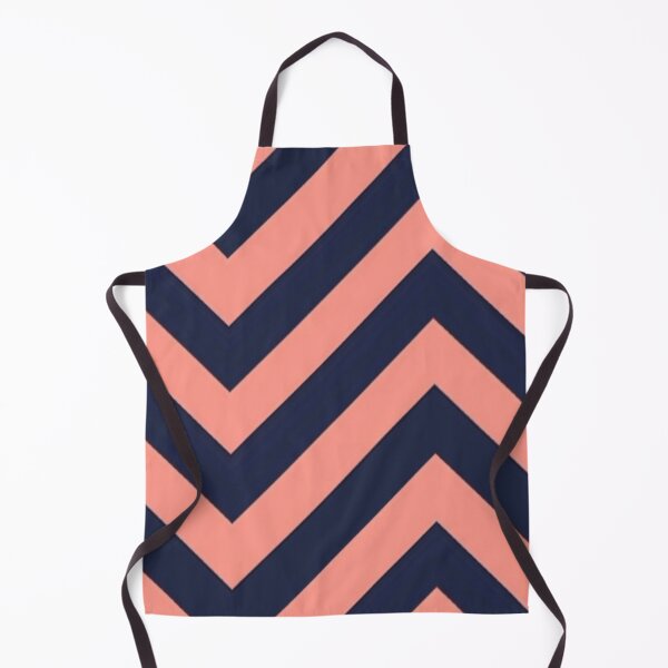 Item preview, Navy Peach Chevron Stripe designed and sold by Licorice Moon.