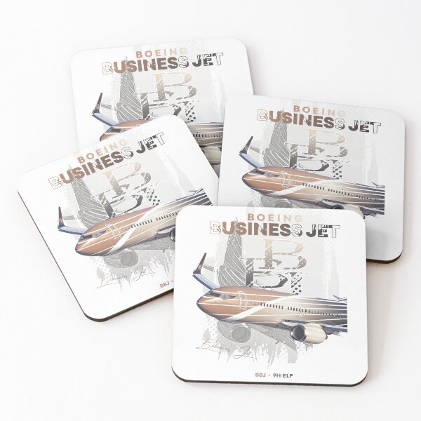 Item preview, Boeing Business Jet | MO1 | 9H-ELF designed and sold by Dihedral Mockups.