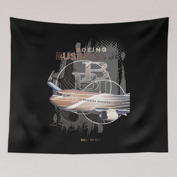 Item preview, Boeing Business Jet | MO1 | 9H-ELF designed and sold by Dihedral Mockups.