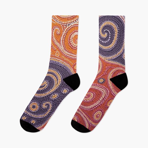 Item preview, Aboriginal Inspired Dot Art - Lava Curls designed and sold by GrinGalore.