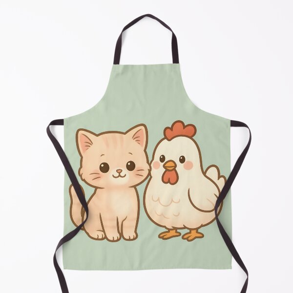 Item preview, Cute Kitten and Chicken Friends designed and sold by BloomOfDesign.