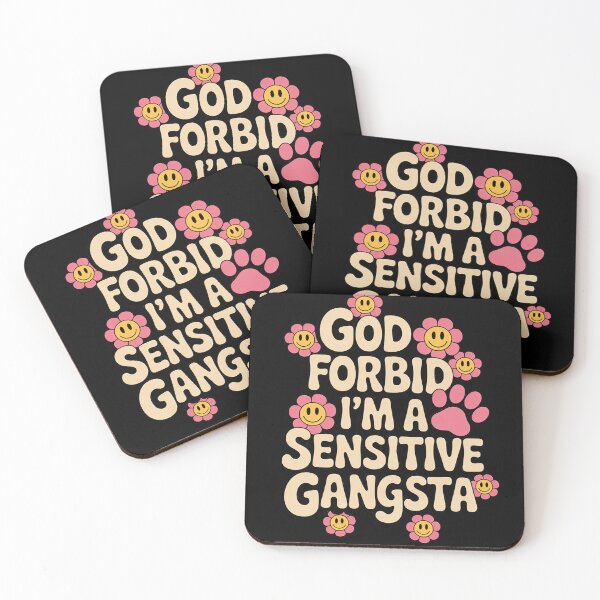 Item preview, Funny God Forbid I'm A Sensitive Gangsta Cute Cozy 11  designed and sold by KotexTemu.
