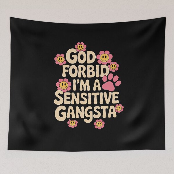 Item preview, Funny God Forbid I'm A Sensitive Gangsta Cute Cozy 11  designed and sold by KotexTemu.