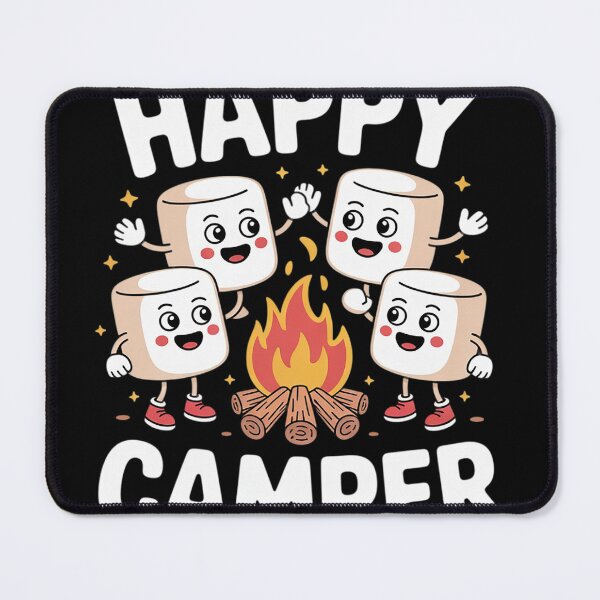 Item preview, Funny Marshmallows Happy Campers Camp Fire Cooking Mallows designed and sold by NailMolisa.