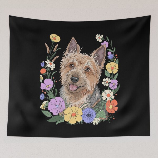 Item preview, Norwich Terrier Dog Summer Wildflowers Cute Floral  designed and sold by FadeOfThrone.