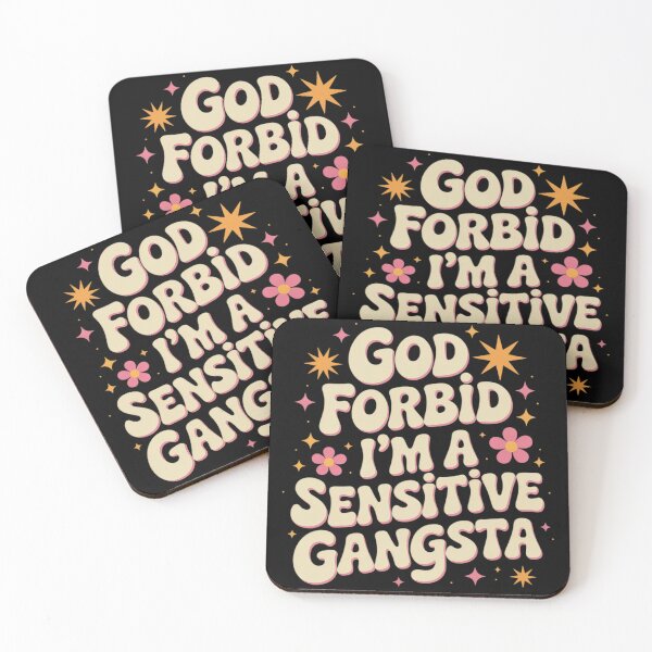 Item preview, Funny God Forbid I'm A Sensitive Gangsta Cute Cozy  designed and sold by KotexTemu.