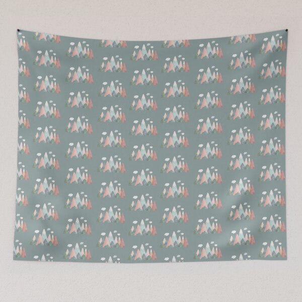 Item preview, Pastel Mountains on Gray designed and sold by KSimpson838.