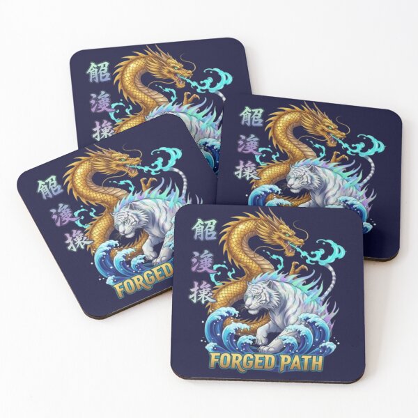 Item preview, Dragon and White Tiger – Elemental Fusion Art designed and sold by Dogandesighn.