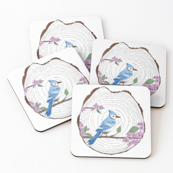 Item preview, Blue jay on Branch in color designed and sold by Art by Ananiah.