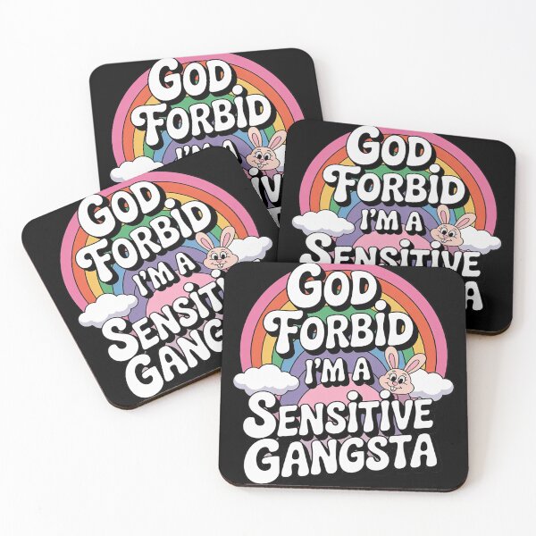 Item preview, Funny God Forbid I'm A Sensitive Gangsta Cute Cozy Premium 2  designed and sold by KotexTemu.