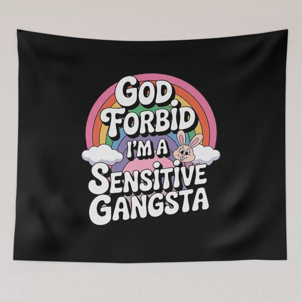 Item preview, Funny God Forbid I'm A Sensitive Gangsta Cute Cozy Premium 2  designed and sold by KotexTemu.