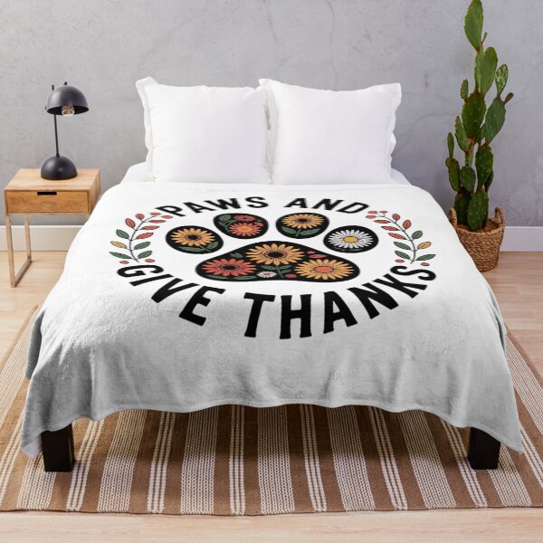 Item preview, Paws And Give Thanks Dog Paw Floral Thanksgiving Day Autumn designed and sold by FadeOfThrone.