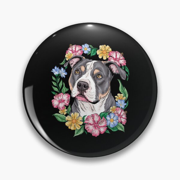 Item preview, Pitbull Mom Floral Dog Lover Flowers Cute  designed and sold by MarryIsMonth.