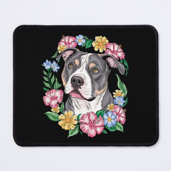 Item preview, Pitbull Mom Floral Dog Lover Flowers Cute designed and sold by MarryIsMonth.