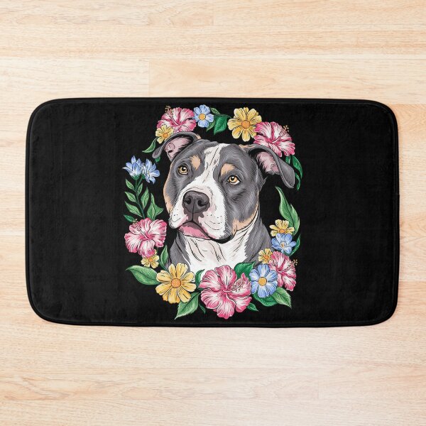 Item preview, Pitbull Mom Floral Dog Lover Flowers Cute  designed and sold by MarryIsMonth.