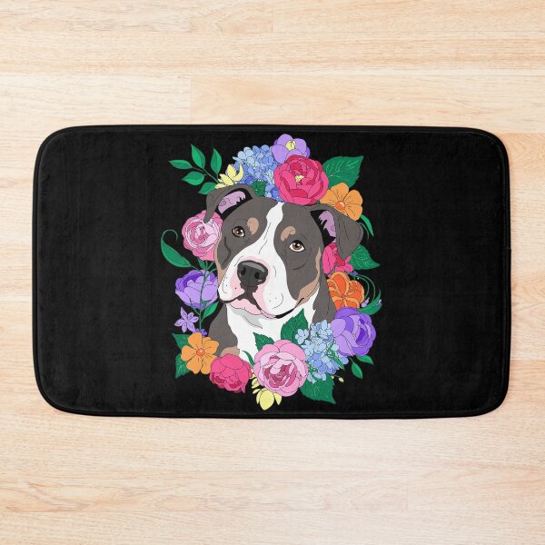 Item preview, Pitbull Mom Floral Dog Lover Flowers Cute Women Kids  designed and sold by FadeOfThrone.