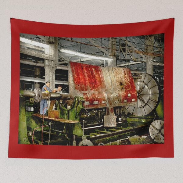 Item preview, Machinist - Lathe - A steady hand on the rudder 1949 designed and sold by Mike Savad Photography.