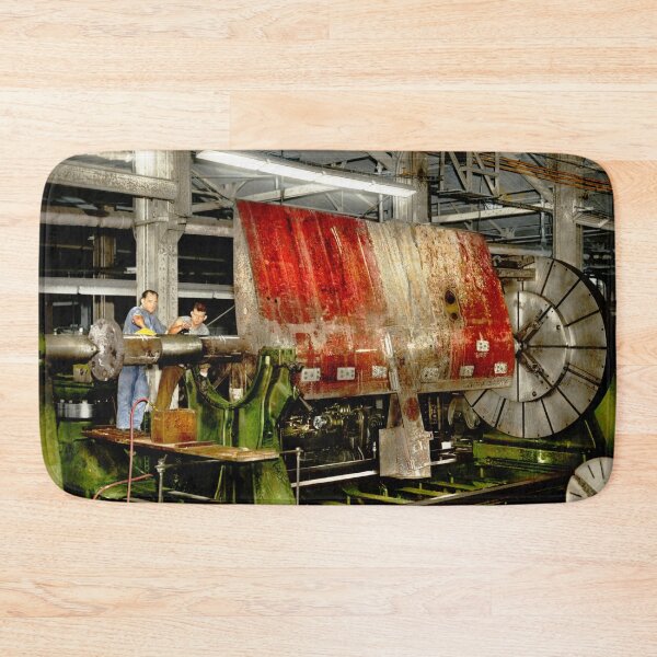 Item preview, Machinist - Lathe - A steady hand on the rudder 1949 designed and sold by Mike Savad Photography.