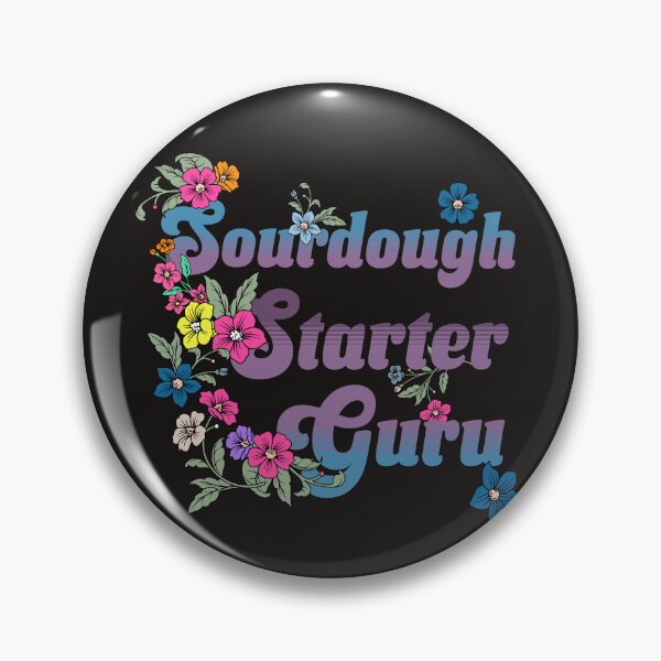 Item preview, sourdough starter guru- Floral Retro Baking Design designed and sold by TSOL5.