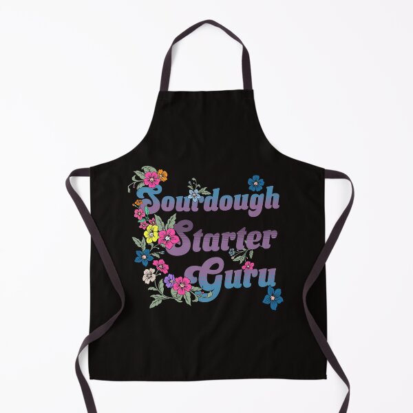 Item preview, sourdough starter guru- Floral Retro Baking Design designed and sold by TSOL5.