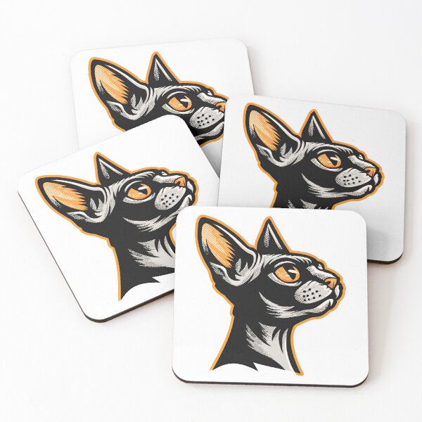 Item preview, Sphynx Stare: Bold Elegance in Vector Form designed and sold by ForeverPrintsOK.