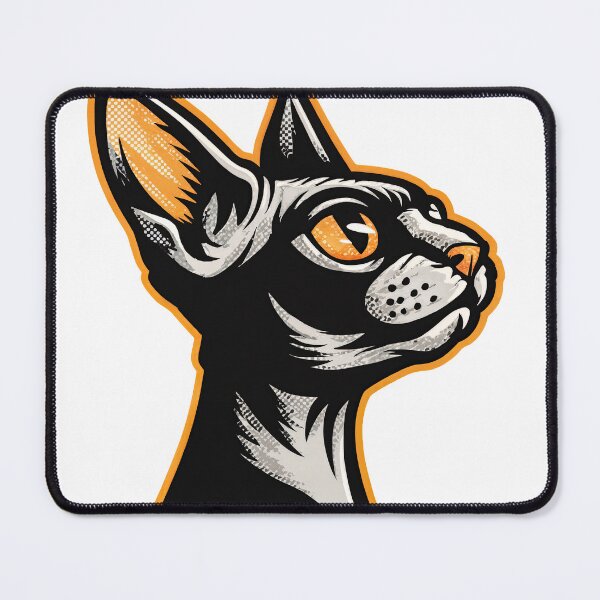 Item preview, Sphynx Stare: Bold Elegance in Vector Form designed and sold by ForeverPrintsOK.