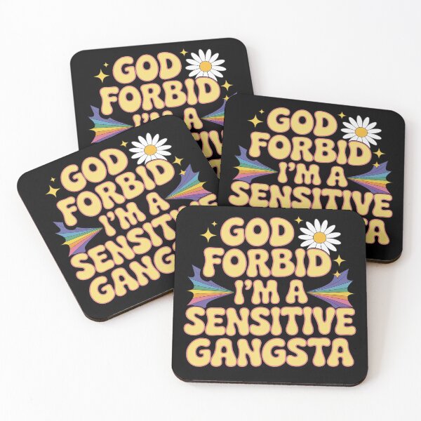 Item preview, Funny God Forbid I'm A Sensitive Gangsta Cute Cozy  designed and sold by KotexTemu.