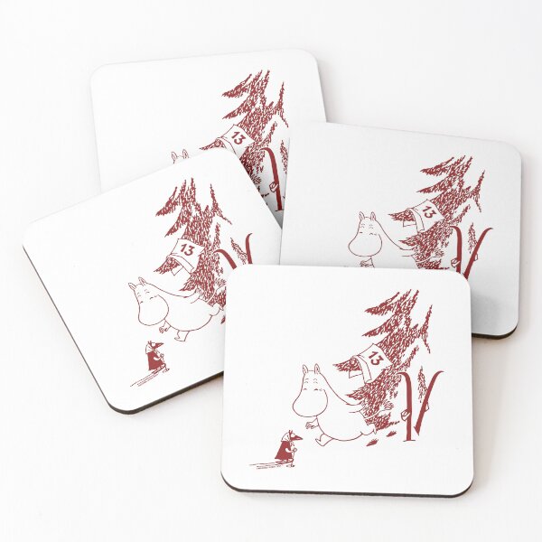 Item preview, Red Moomintroll Apres Ski Winter Sports Games designed and sold by MoominStore.