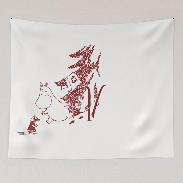 Item preview, Red Moomintroll Apres Ski Winter Sports Games designed and sold by MoominStore.