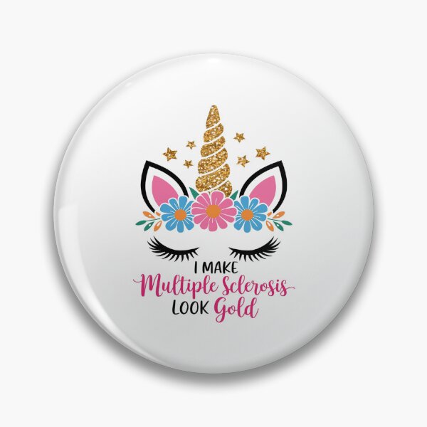 Item preview, Multiple Sclerosis Awareness Unicorn Flowers MS  designed and sold by AquaKiev.
