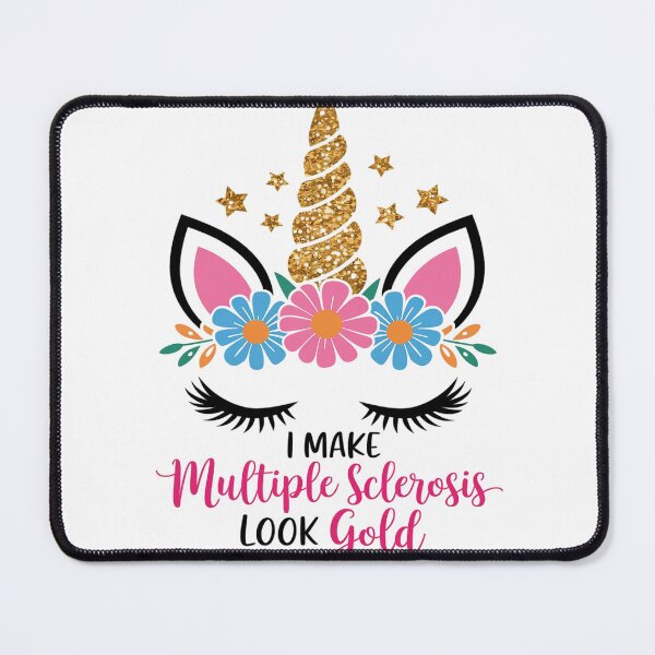 Item preview, Multiple Sclerosis Awareness Unicorn Flowers MS  designed and sold by AquaKiev.