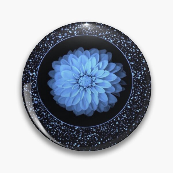 Item preview, Abstract Glimmering Blue  Mandala Artwork  designed and sold by NivyasArtistry.