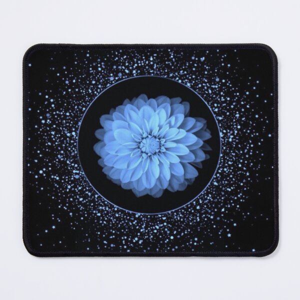 Item preview, Abstract Glimmering Blue Mandala Artwork designed and sold by NivyasArtistry.