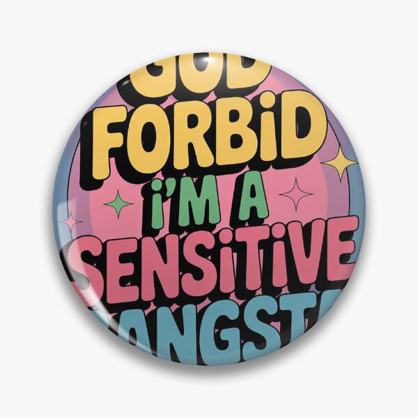 Item preview, Funny God Forbid I'm A Sensitive Gangsta Cute Cozy  designed and sold by KotexTemu.