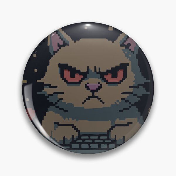 Item preview, One More Level Right Meow – Grumpy Gamer Cat Pixel Art designed and sold by TaRoPonn.