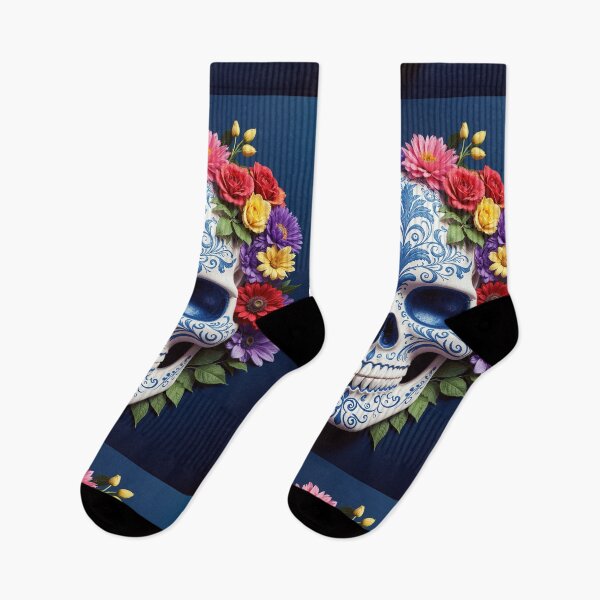 Item preview, Porcelain Skull Blooming with Roses designed and sold by Grafititee.