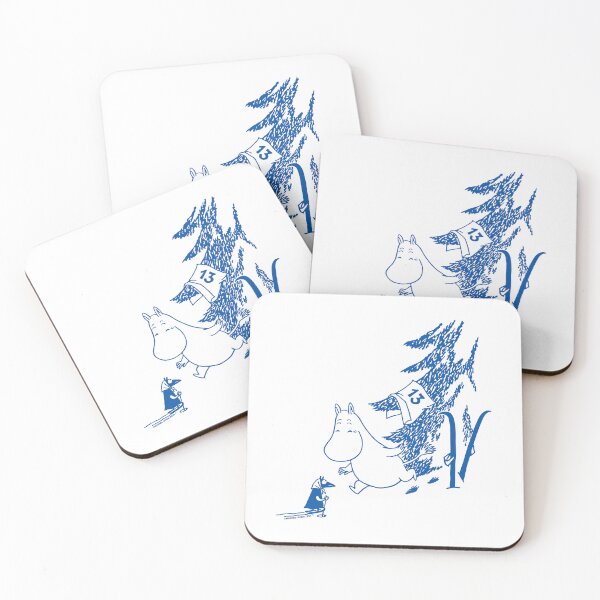Item preview, Blue Moomintroll Apres Ski Winter Sports Games designed and sold by MoominStore.