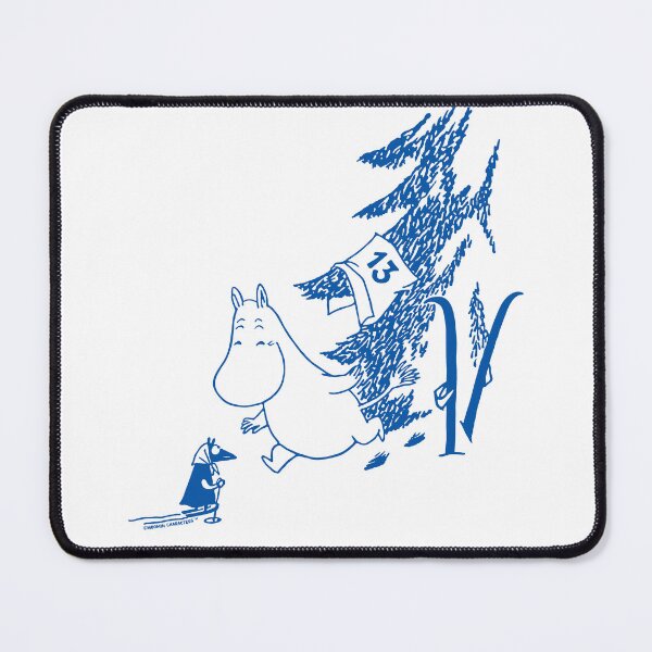 Item preview, Blue Moomintroll Apres Ski Winter Sports Games designed and sold by MoominStore.
