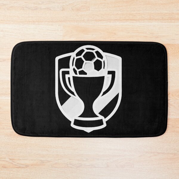 Item preview, Trophy logo with soccer ball (negative ver) designed and sold by Moonshroomarts.