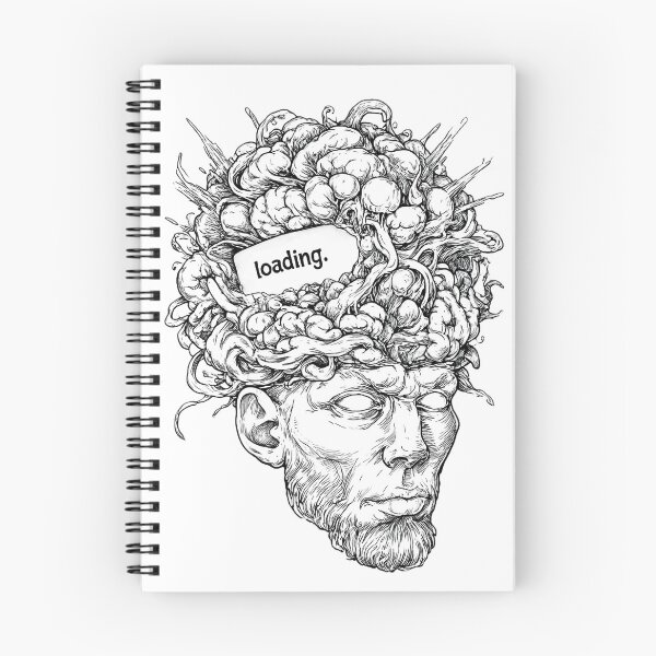 Item preview, Mind Loading Funny tattoo style artwork  designed and sold by PigmalionArt.