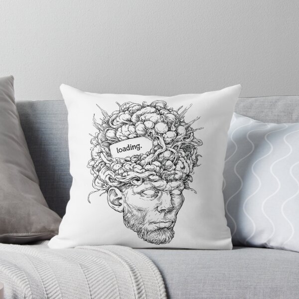 Item preview, Mind Loading Funny tattoo style artwork designed and sold by PigmalionArt.
