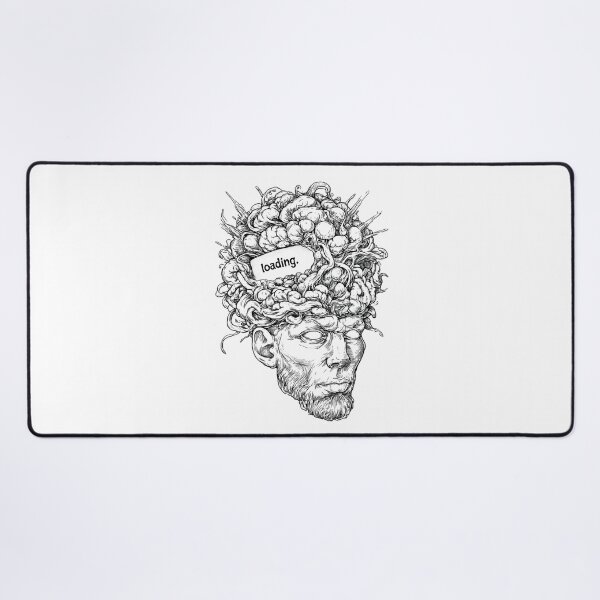 Item preview, Mind Loading Funny tattoo style artwork  designed and sold by PigmalionArt.