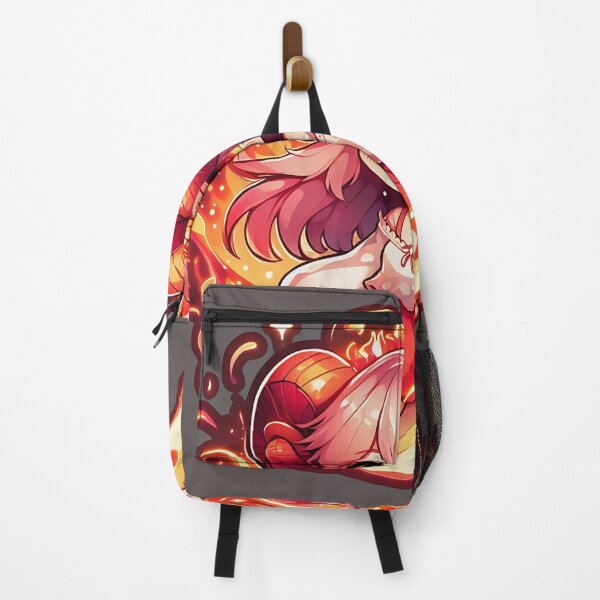 Item preview, Cute Fire Chibi Girl | Fiery Anime Mascot with Ram Horns Illustration designed and sold by shopwithcare.