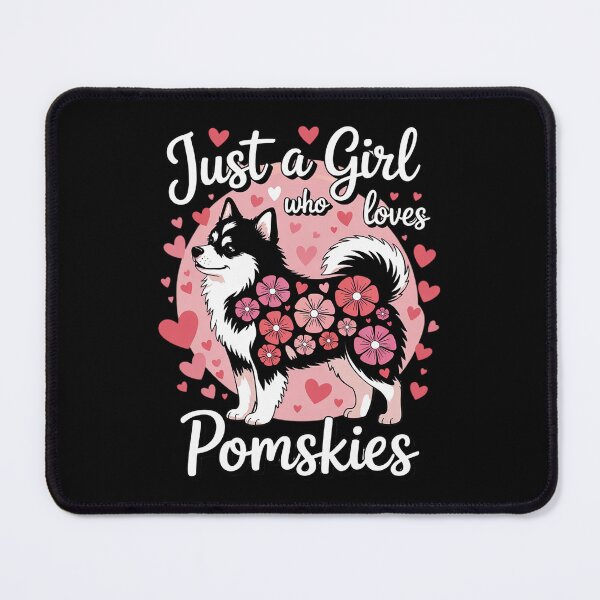 Item preview, Pomsky Just A Girl Who Loves Pomskies Dog Flower Cute Floral13 designed and sold by FadeOfThrone.
