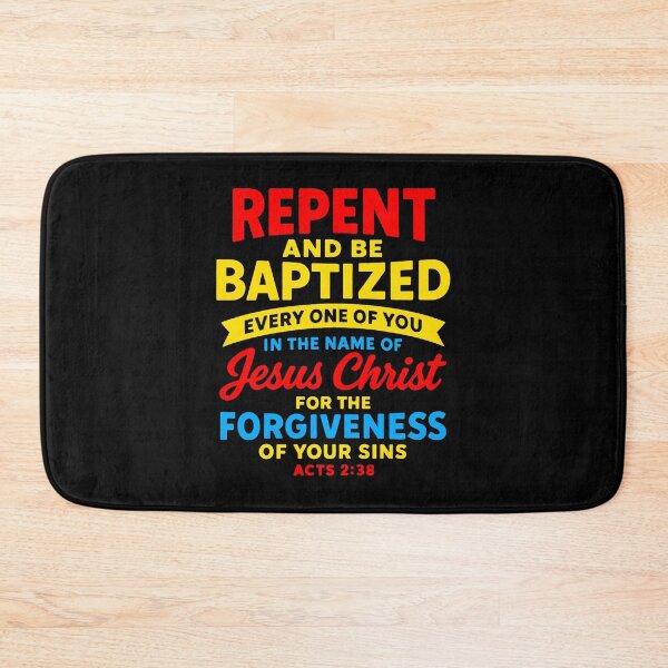 Item preview, Acts 2:38 Repent and Be Baptized In The Name of Jesus Christ designed and sold by plushism.