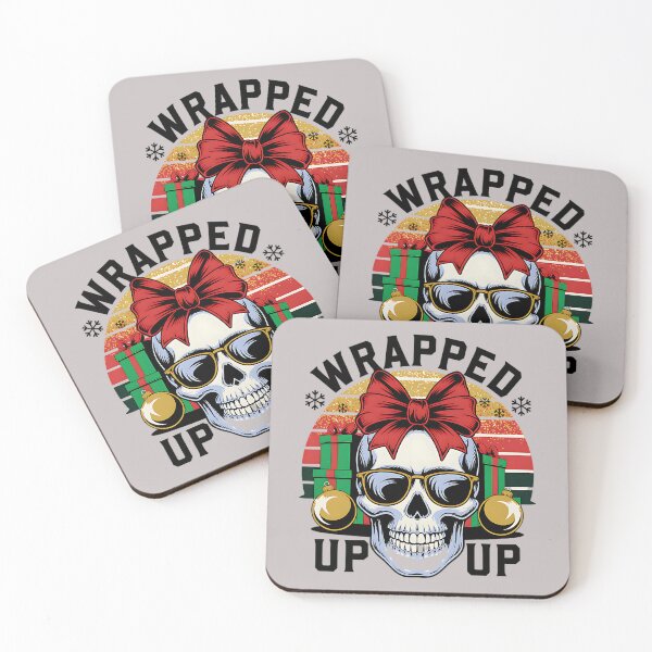 Item preview, Wrapped Up – Festive Bow Christmas Skull Design designed and sold by Taans-Creation.
